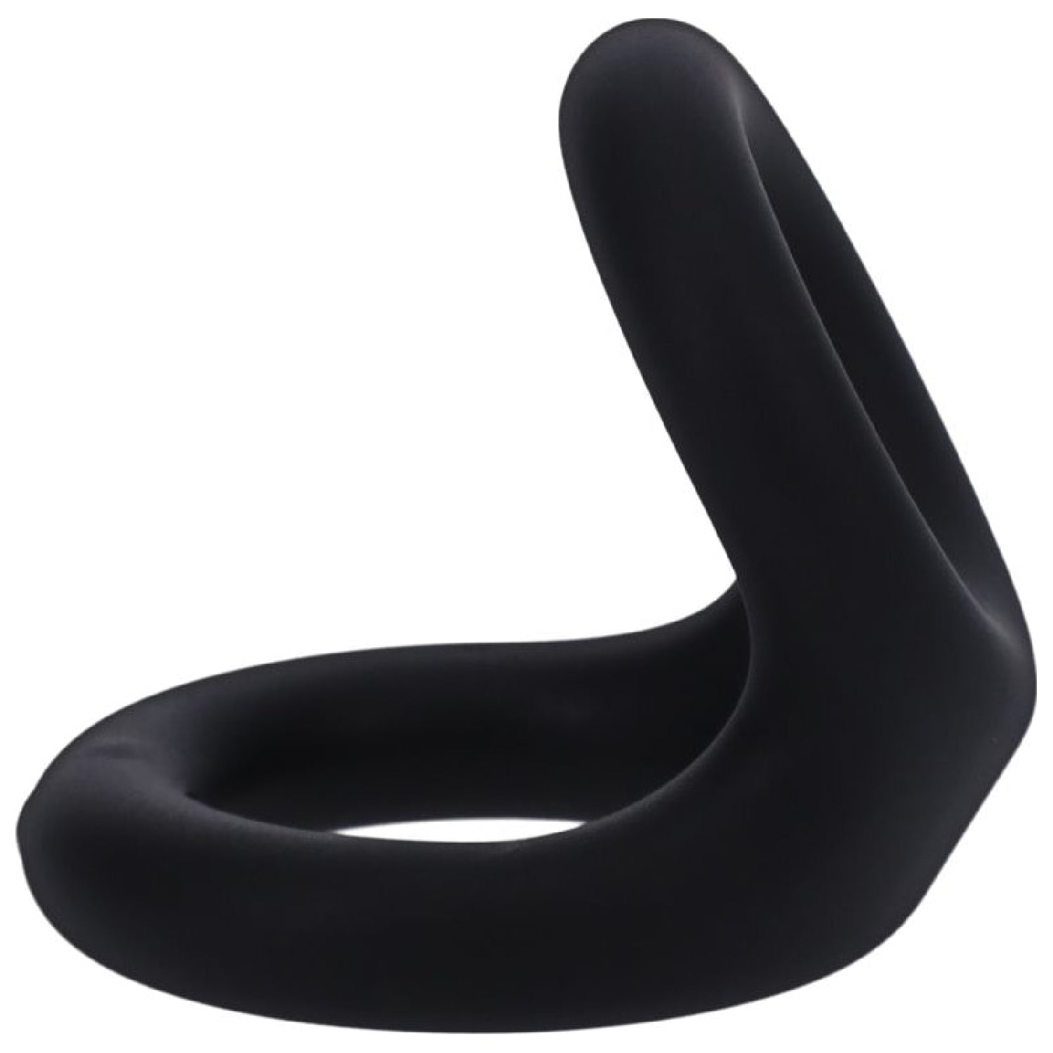 Uplift Silicone Cock Ring - Onyx Black