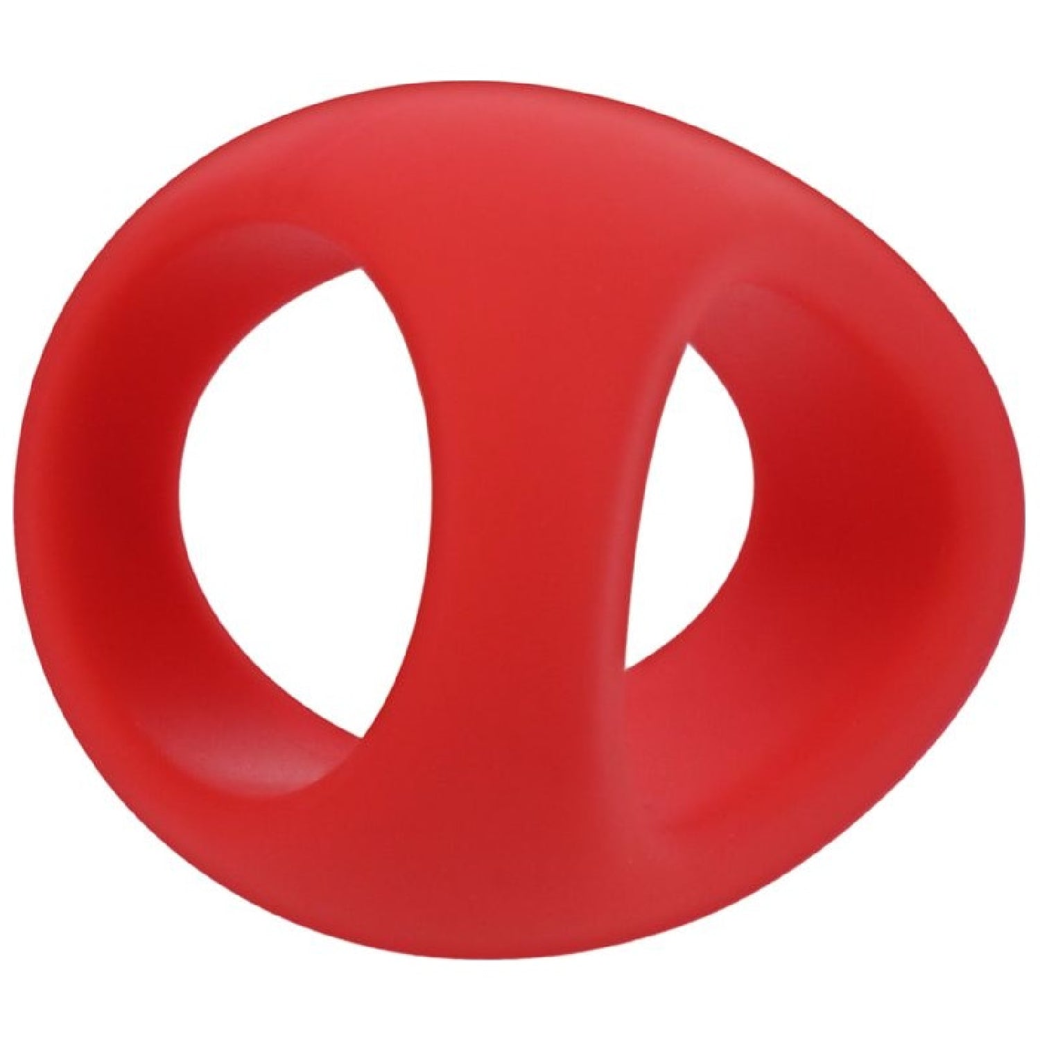 Stirrup Silicone Cock Ring - Crimson Red