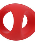 Stirrup Silicone Cock Ring - Crimson Red