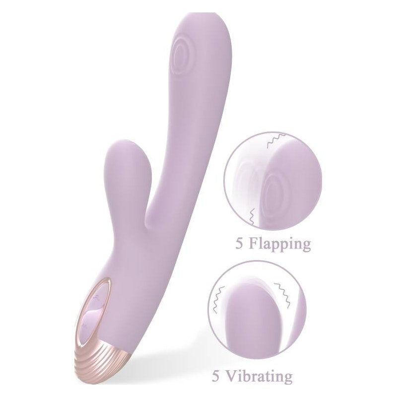 Rabbit and G-Spot Pulsing Vibrator - Pada - Purple