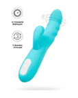 Rotating Shaft Rabbit Vibrator - Merry Swirl - Blue - K. P.