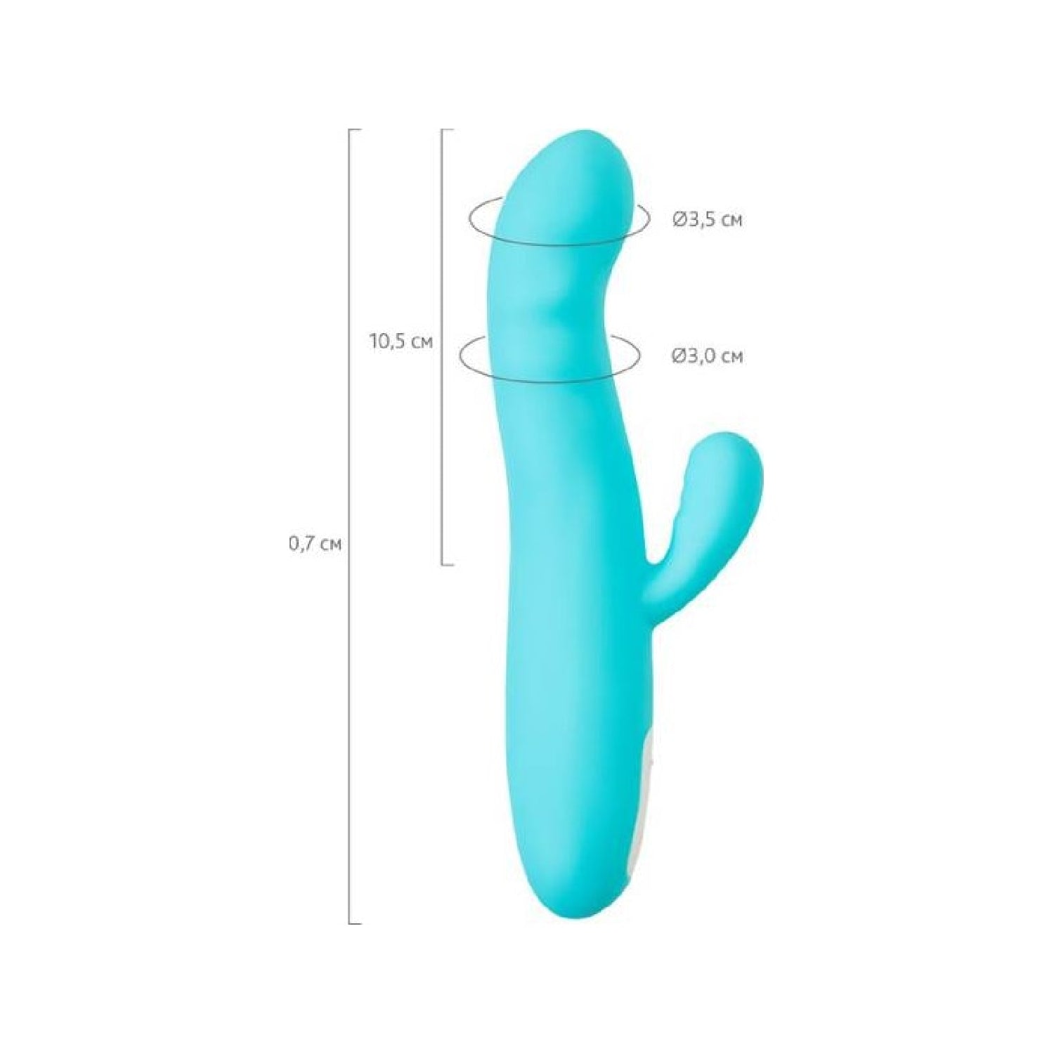 Rotating Shaft Rabbit Vibrator - Merry Swirl - Blue - K. P.