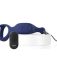 Vibrating Anal Probe with Cockring and Remote - Underquaker - Blue
