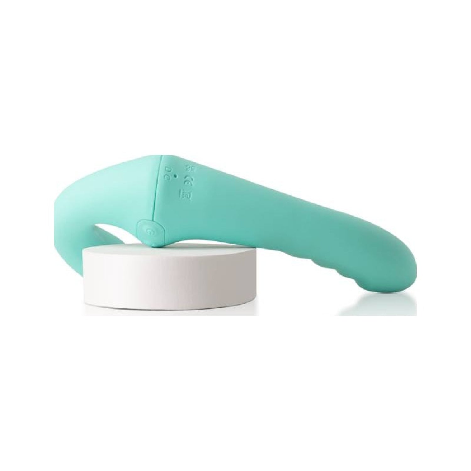 Rechargeable Come Hither Strapless Strap On with Remote - VibraTwin - Green