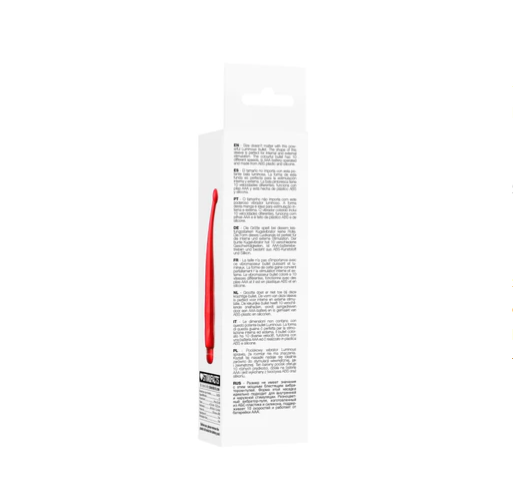 Luminous ABS Bullet With Silicone Sleeve 10-Speeds - Lyra - Red