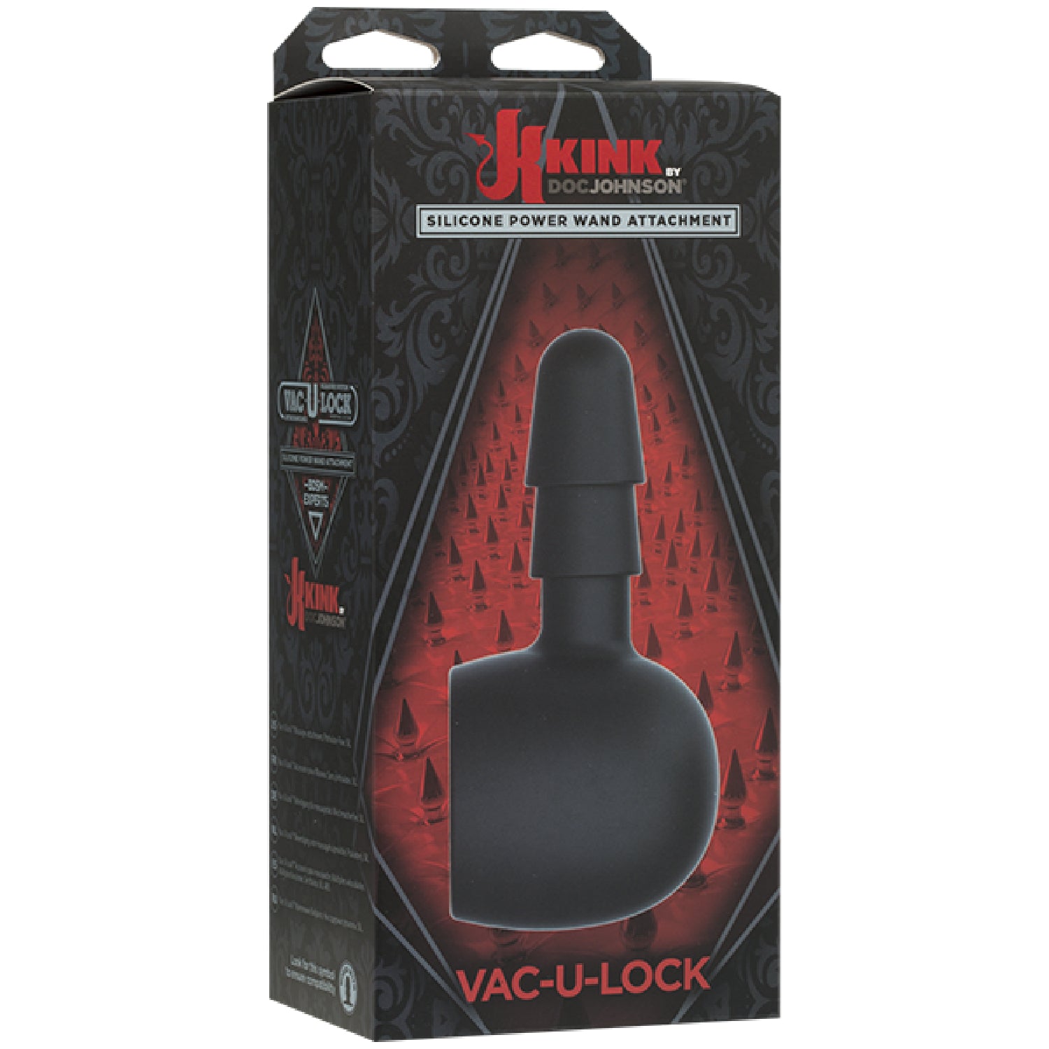 KINK - Vac-U-Lock Silicone Wand Attachment - Black