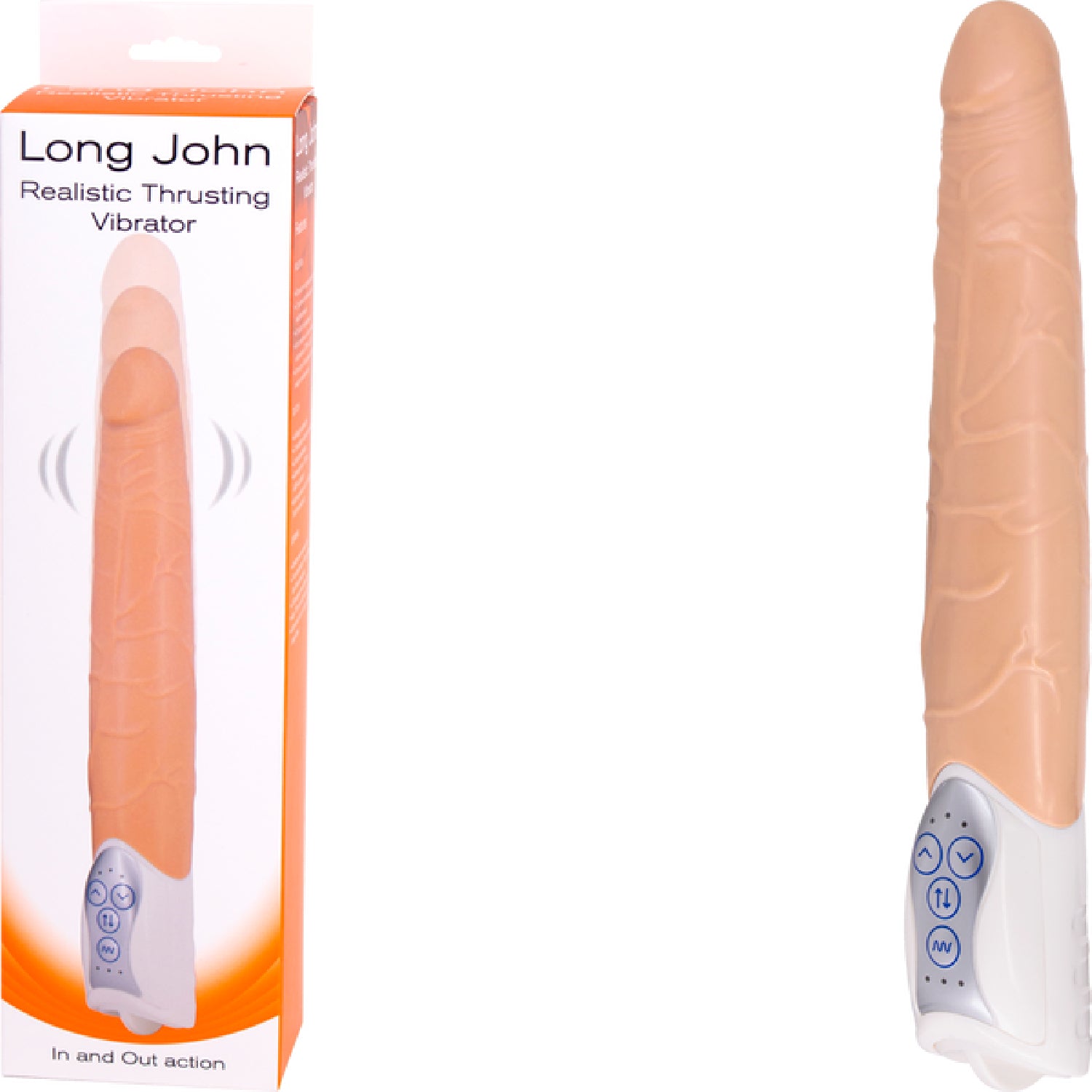 Long John Realistic Thrusting Vibrator - Multiple Colours