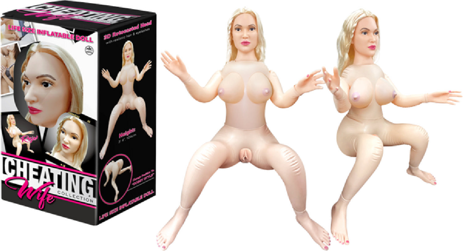 Cheating Wife Collection - Rosie Lifesize Inflatable Doll - Flesh