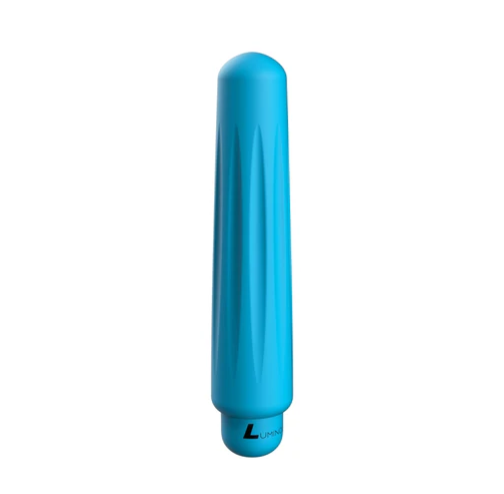 Luminous ABS Bullet With Silicone Sleeve 10-Speeds - Delia - Turquoise