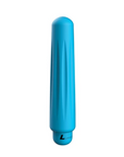 Luminous ABS Bullet With Silicone Sleeve 10-Speeds - Delia - Turquoise