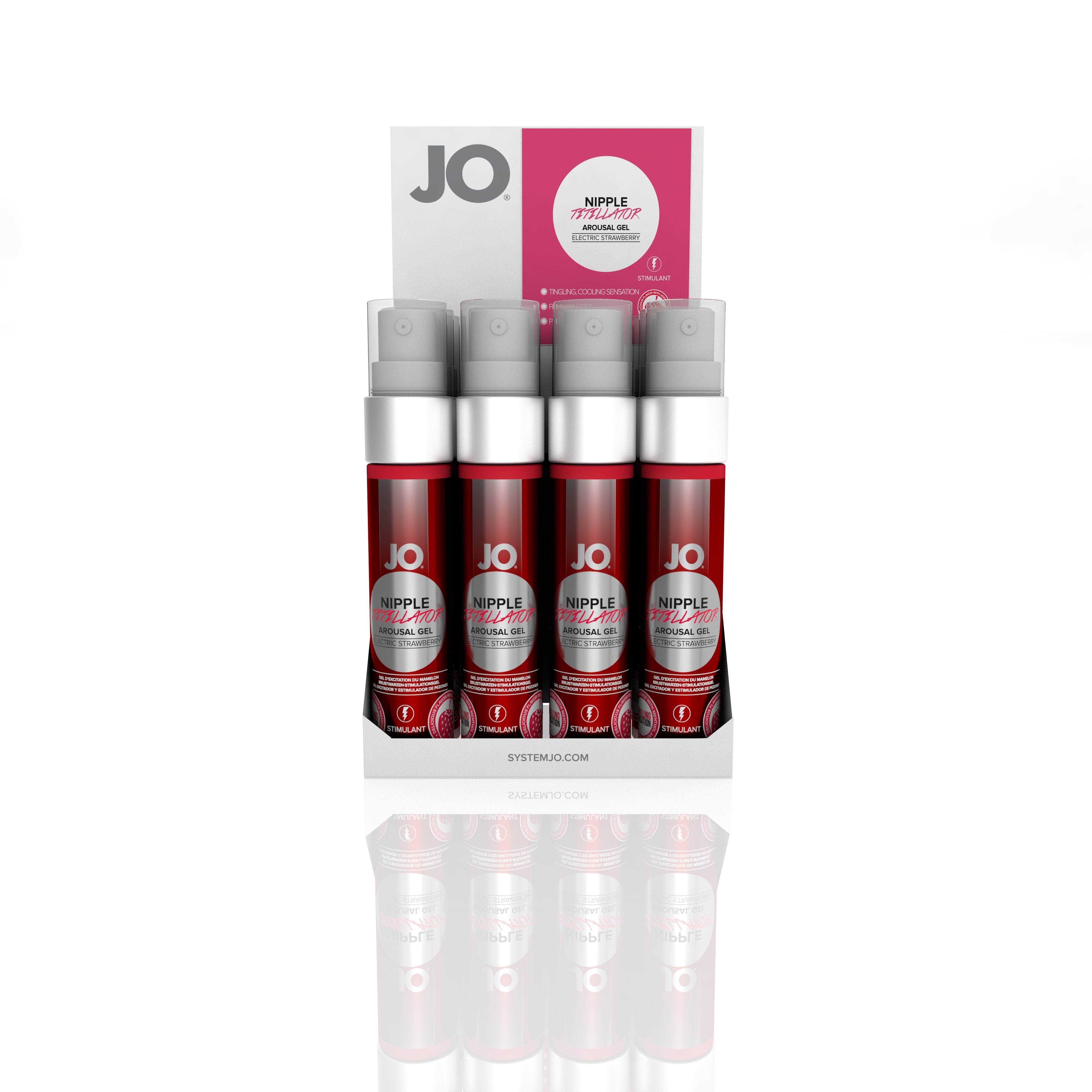 JO Nipple Titillator Strawberry 1 Oz / 30 ml - K. P.
