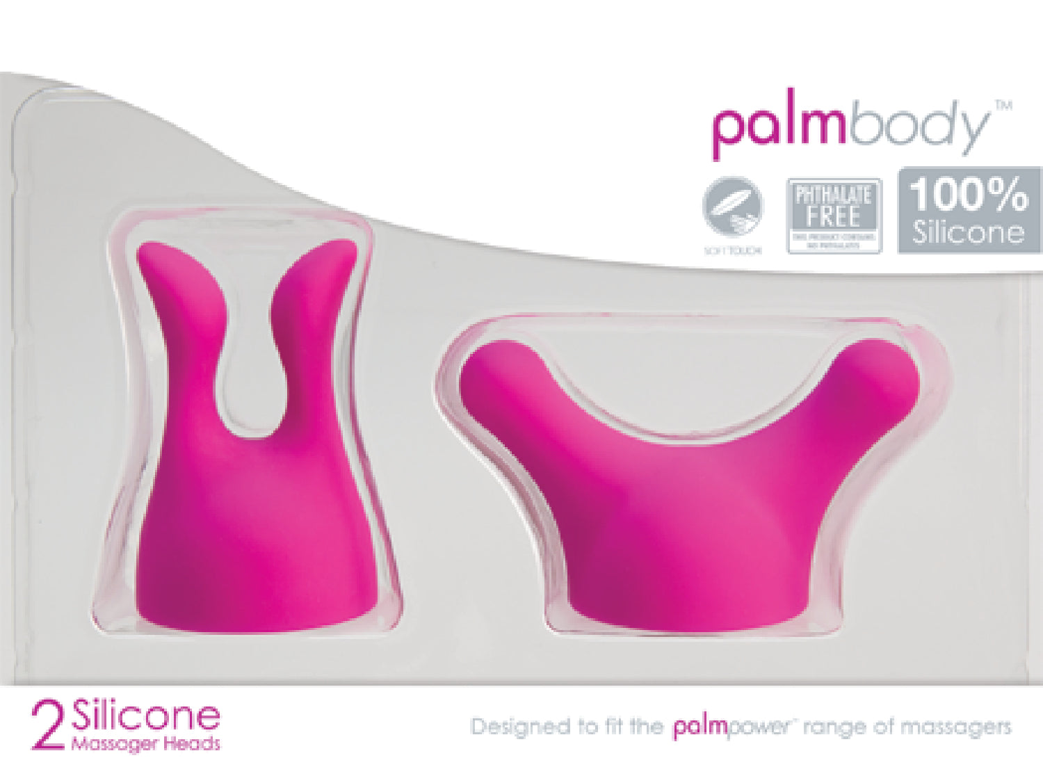 PalmBody Massager Heads - Pink (For use with PalmPower)
