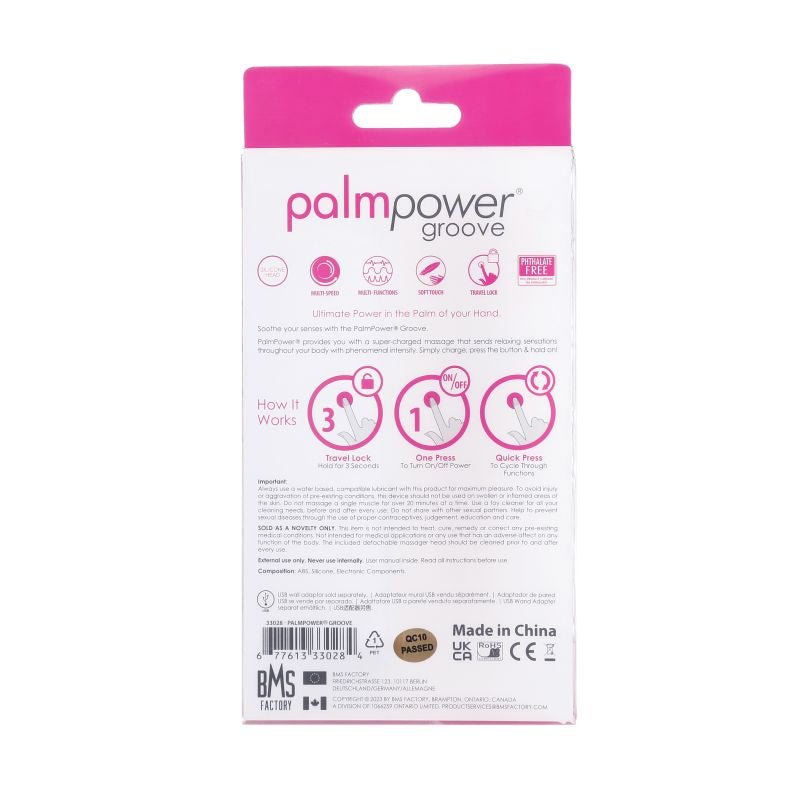 PalmPower - Groove Mini Wand - Fuchsia