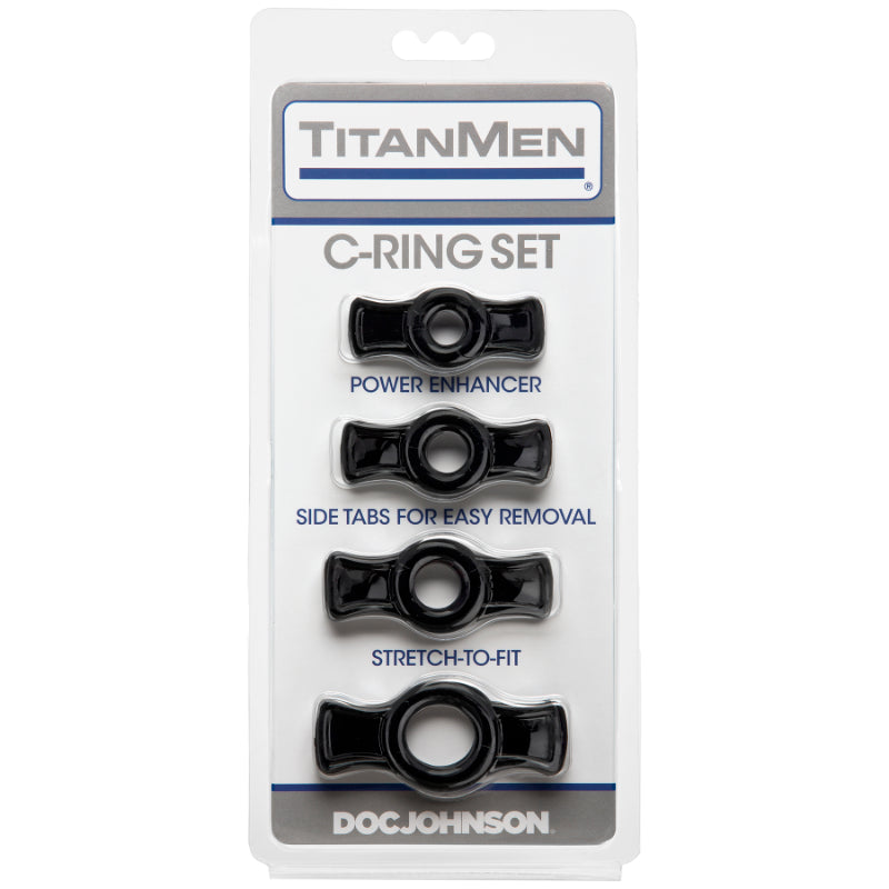 TitanMen - Cock Ring Set - Black