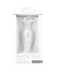 Pillow Talk - Fancy Luxurious Glass Anal Plug with Clear Gem
