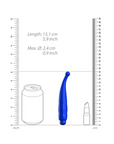 Luminous ABS Bullet With Silicone Sleeve 10-Speeds - Lyra - Royal Blue - K. P.