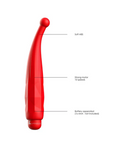 Luminous ABS Bullet With Silicone Sleeve 10-Speeds - Lyra - Red