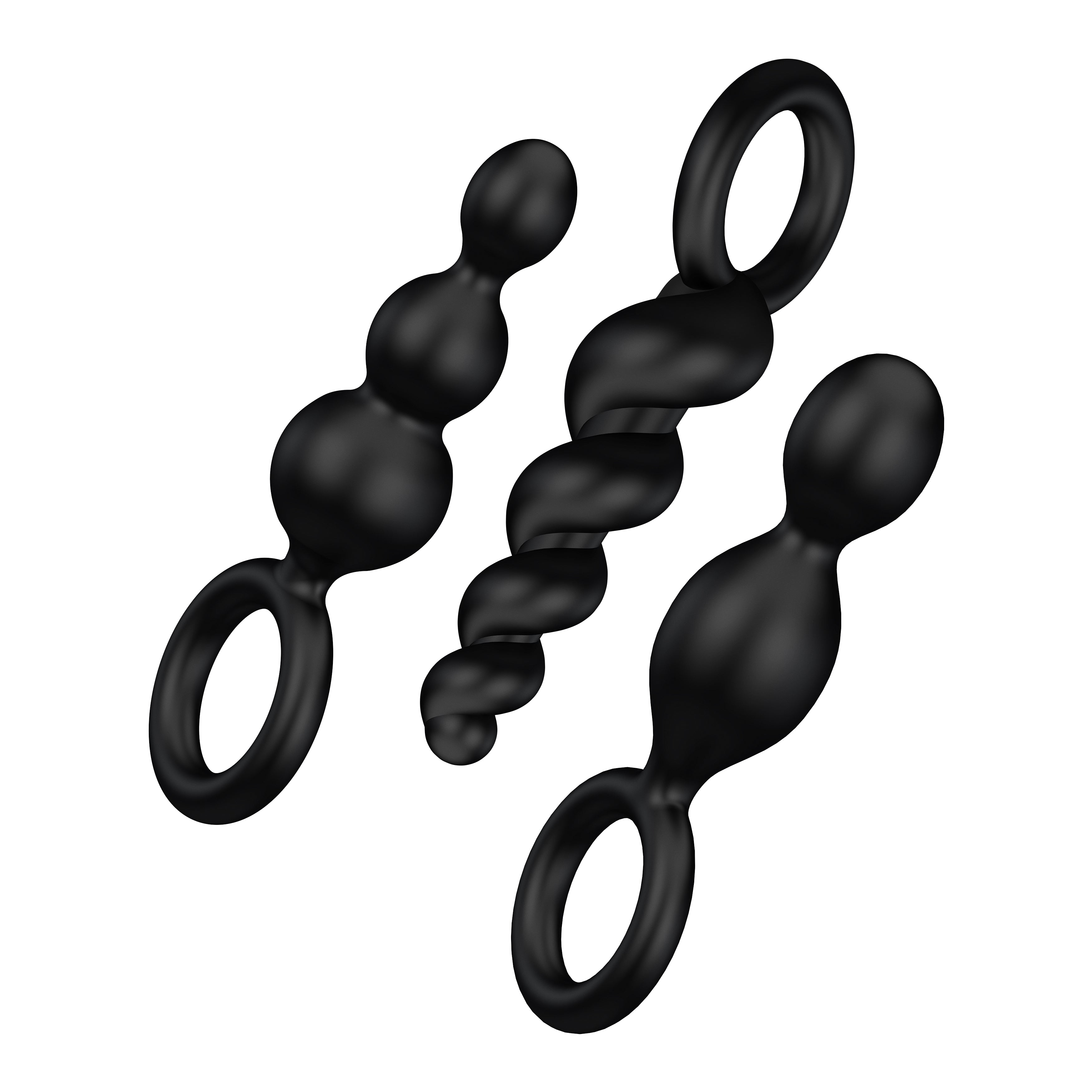 Satisfyer Plugs - Booty Call 3 Pieces - Black