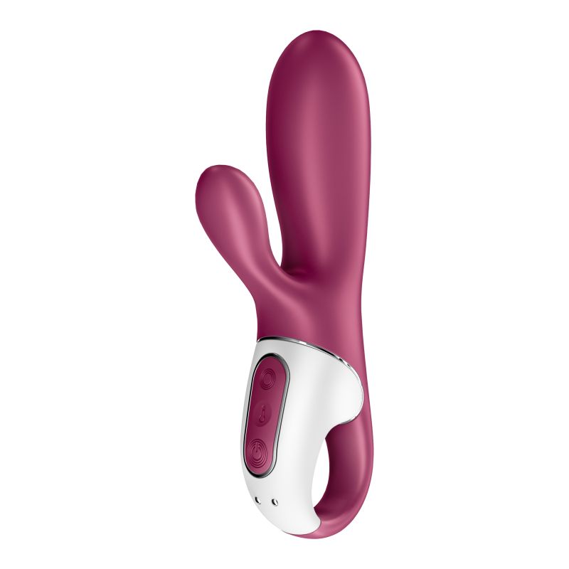 Warming Connect App Vibrator - Hot Bunny - Burgundy