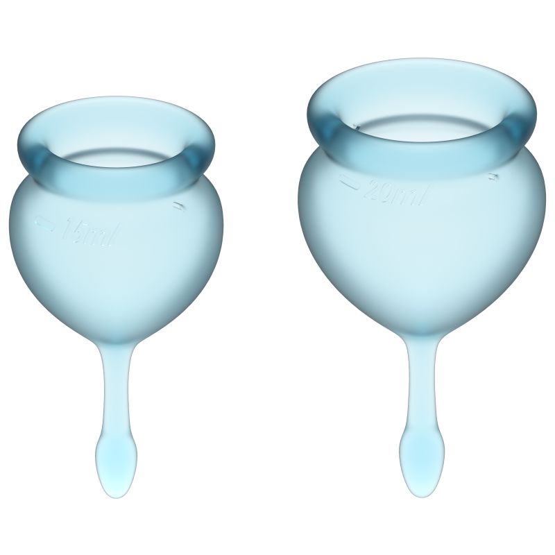 Feel Good Menstrual Cup - 2 Piece - Light Blue