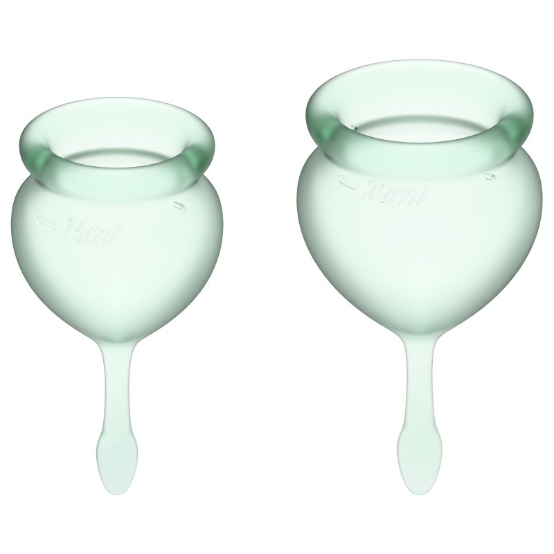 Feel Good Menstrual Cup - 2 Piece - Light Green