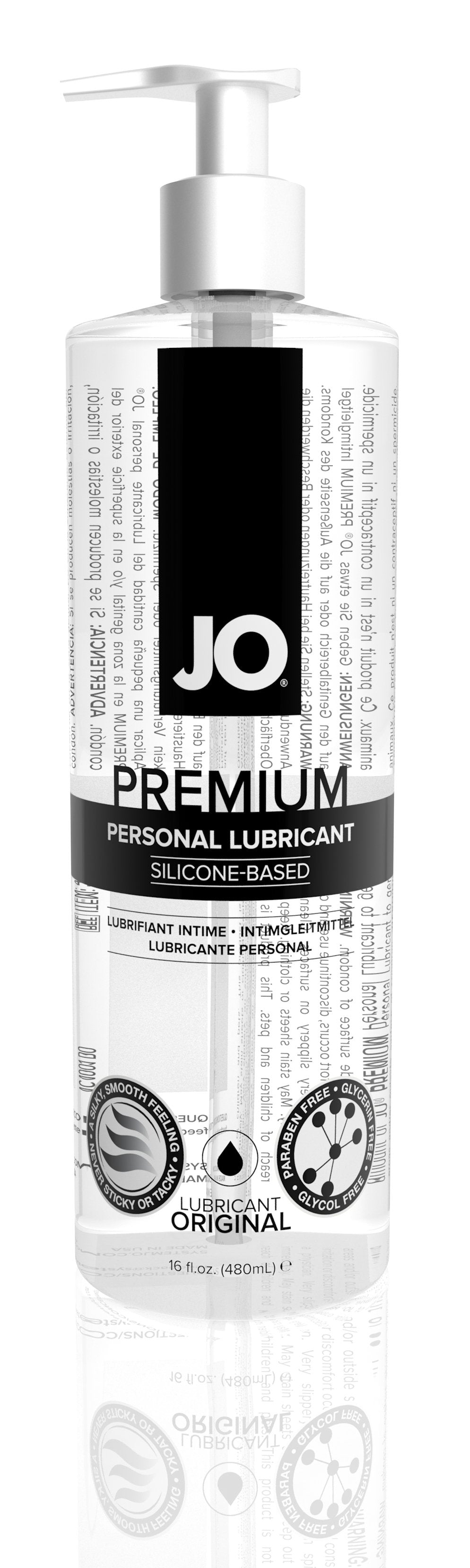JO Premium Silicone Lubricant 16 Oz / 480 ml