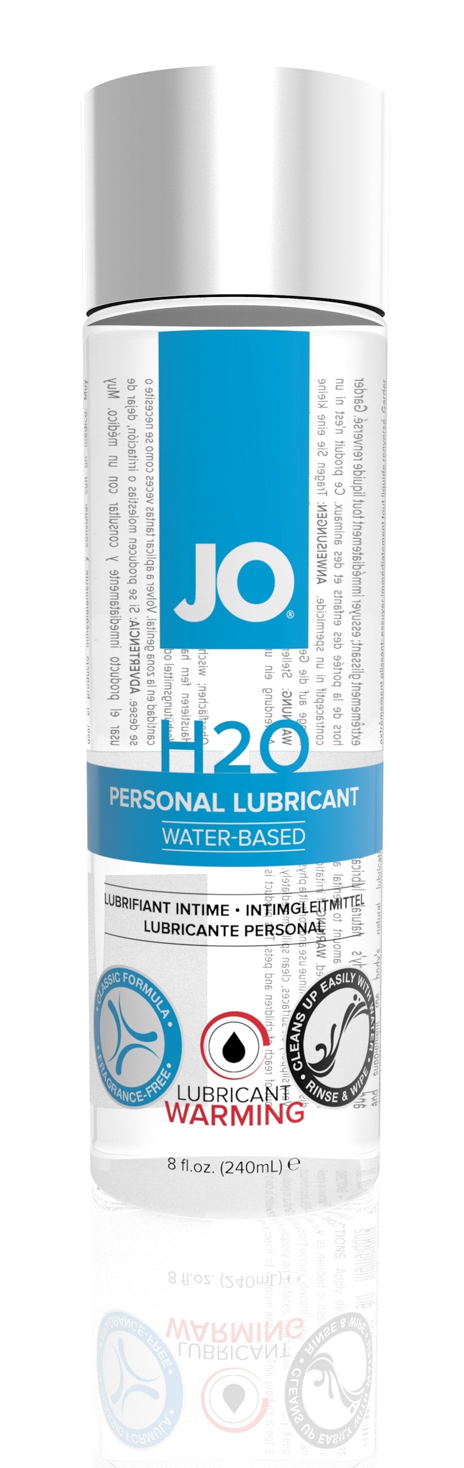 JO H2O Warming Lubricant 8 Oz / 240 ml