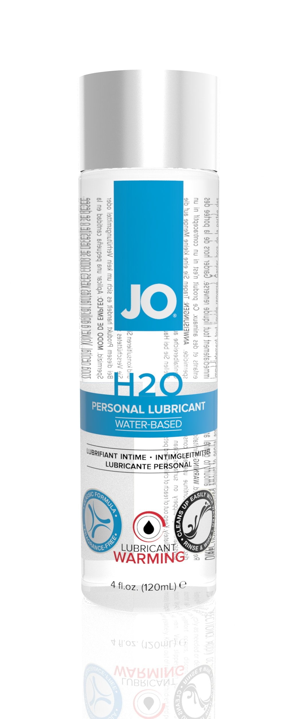 JO H2O Warming Lubricant 4 Oz / 120 ml