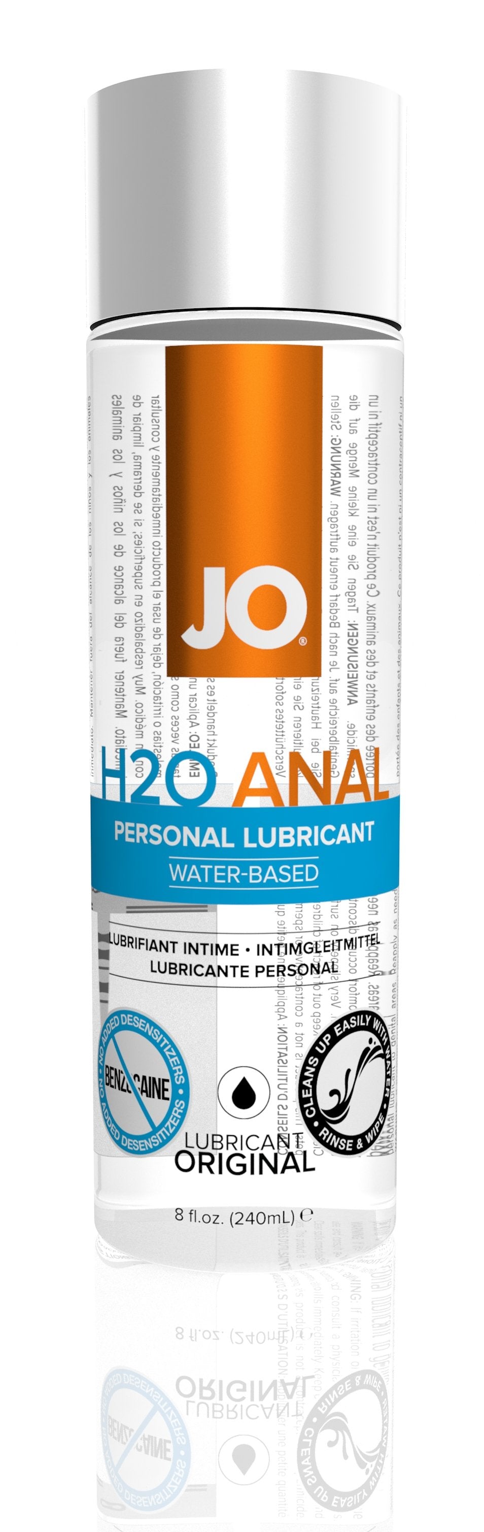 JO Anal H2O 8 Oz / 240 ml