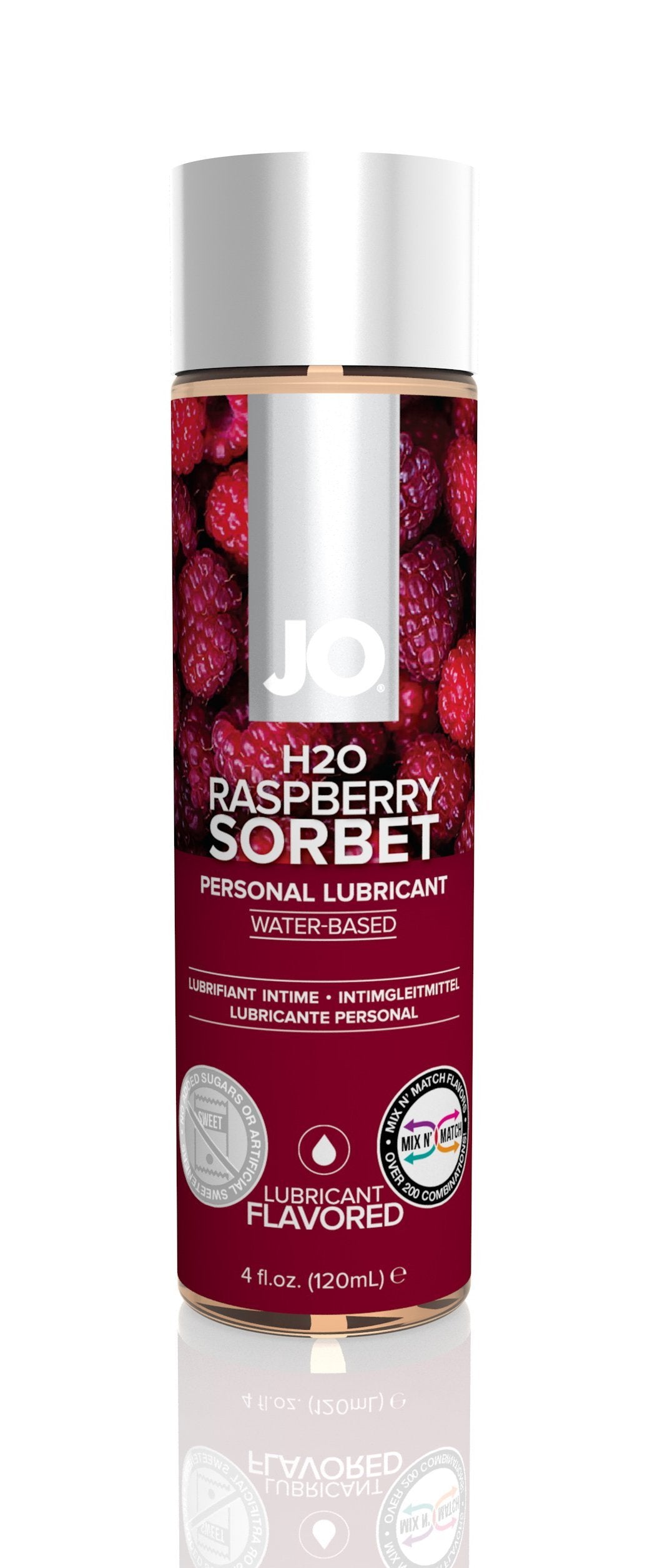 JO H2O Flavored Raspberry Sorbet 4 Oz / 120 ml - K. P.