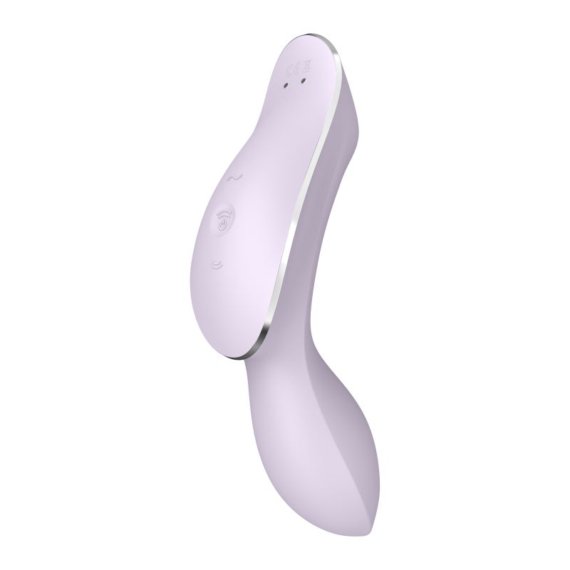Insertable Air Pulse Vibrator - Curvy Trinity 2 - Violet