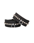 Ouch! Diamond - Diamond Studded Wrist Cuffs - Black - K. P.