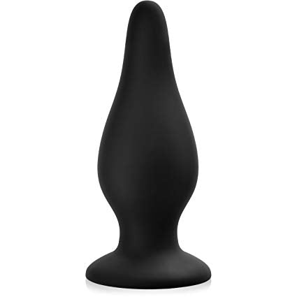 Sturdy Silicone Anal Plug - Black - K. P.