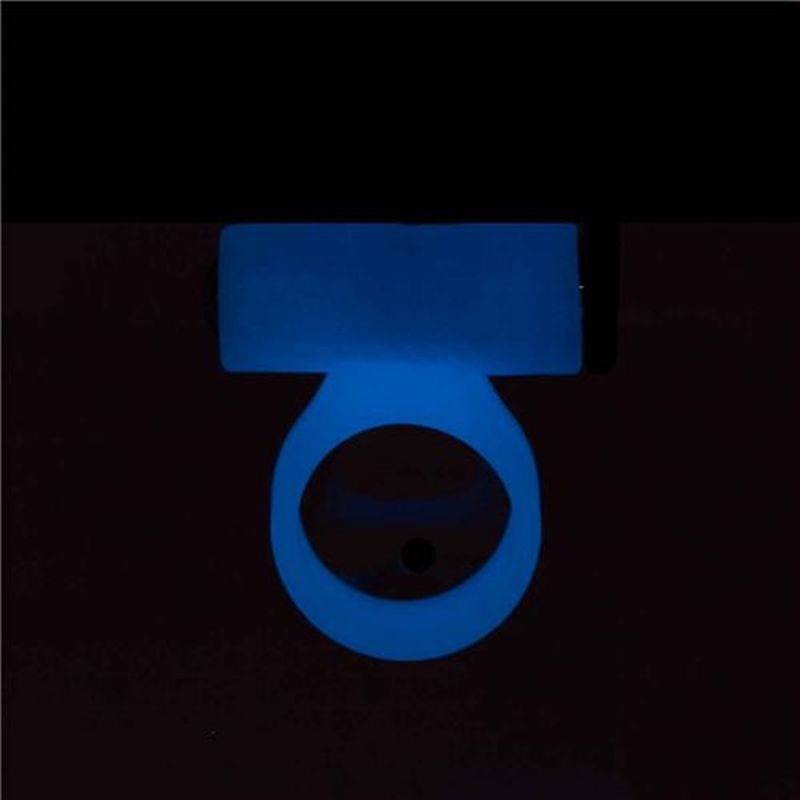 PowerBullet - Cosmic Cock Ring with Bullet - Glow in the Dark Blue