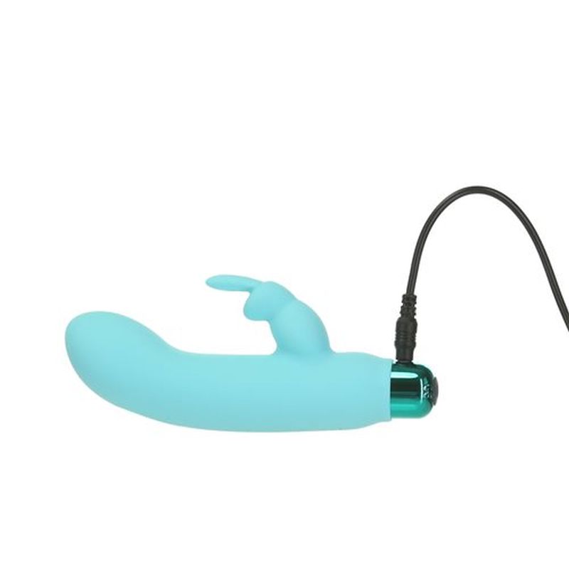PowerBullet - Alice&#39;s Bunny Rechargeable Bullet with Rabbit Sleeve - Teal