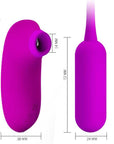 Multifunctional 2 In 1 Vibrating Egg - Curupira - Purple