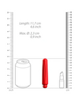 Luminous ABS Bullet With Silicone Sleeve 10-Speeds - Delia - Red