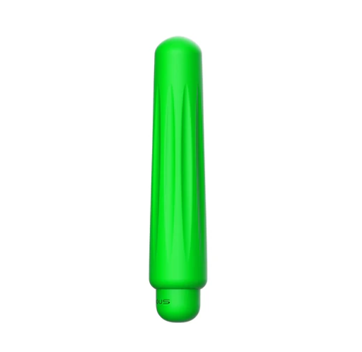Luminous ABS Bullet With Silicone Sleeve 10-Speeds - Delia - Green