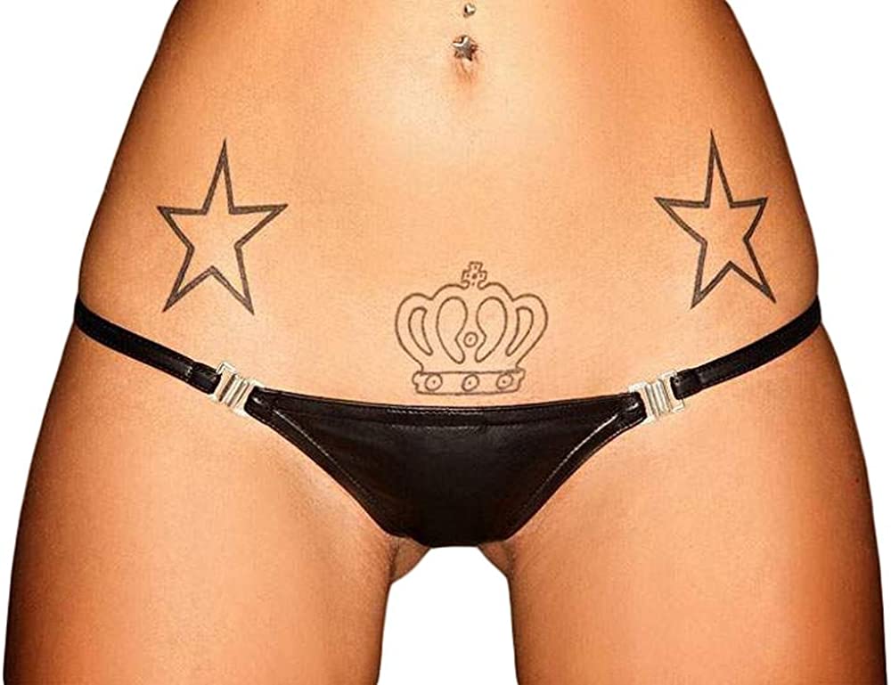 Power Wet Look String - Black - K. P.
