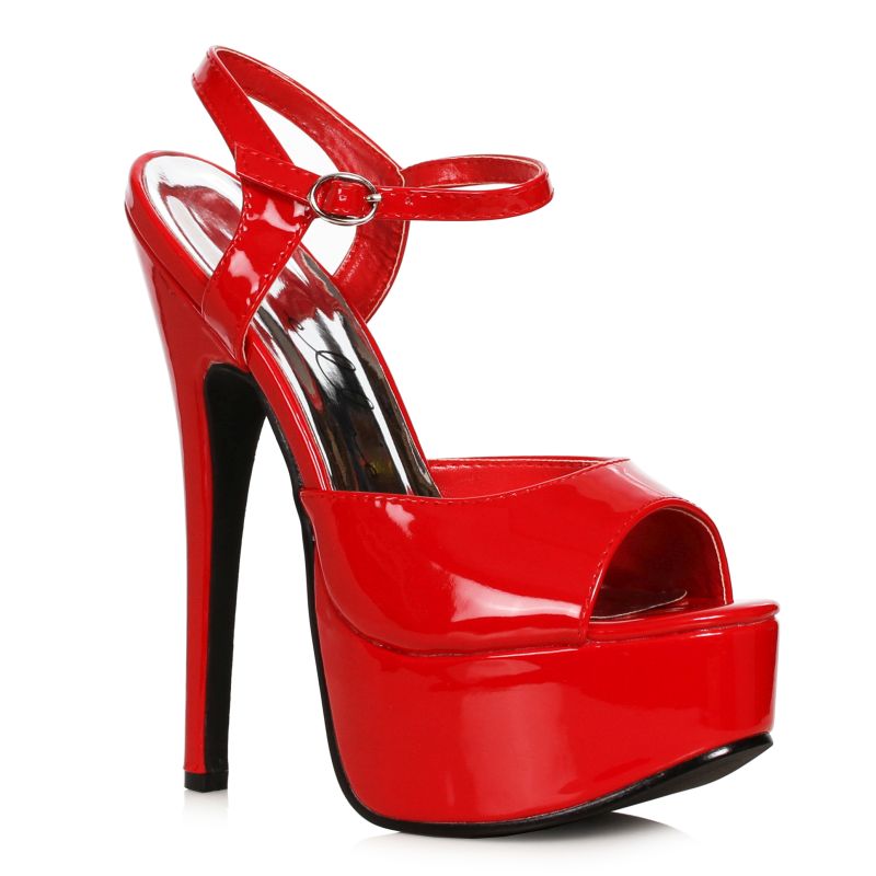 Stiletto Sandal 6.5&quot; - Red