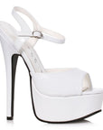 Stiletto Sandal 6.5" - White
