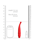 Luminous ABS Bullet With Silicone Sleeve 10-Speeds - Lyra - Red - K. P.