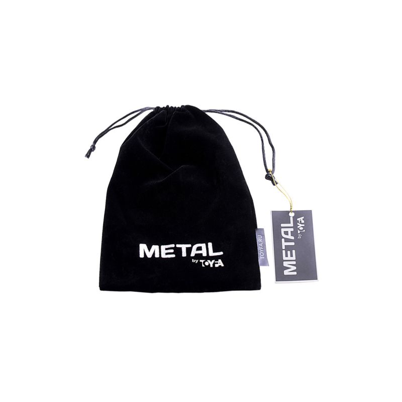 Metal - Metal Anal Plug Small with Silver Black Tail