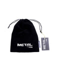 Metal - Metal Anal Plug Small with Silver Black Tail