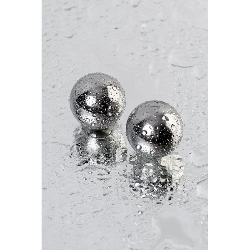 Silver Metal 2 Piece Vaginal Balls 2.5cm - Silver