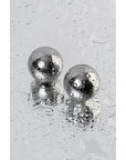 Silver Metal 2 Piece Vaginal Balls 2.5cm - Silver