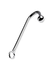 Metal Anal Hook with Ball - Silver