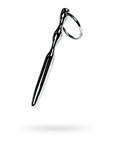 Metal Bullet Shaped Urethral Plug with Ring - Silver