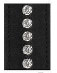 Ouch! Diamond - Diamond Studded Wrist Cuffs - Black - K. P.