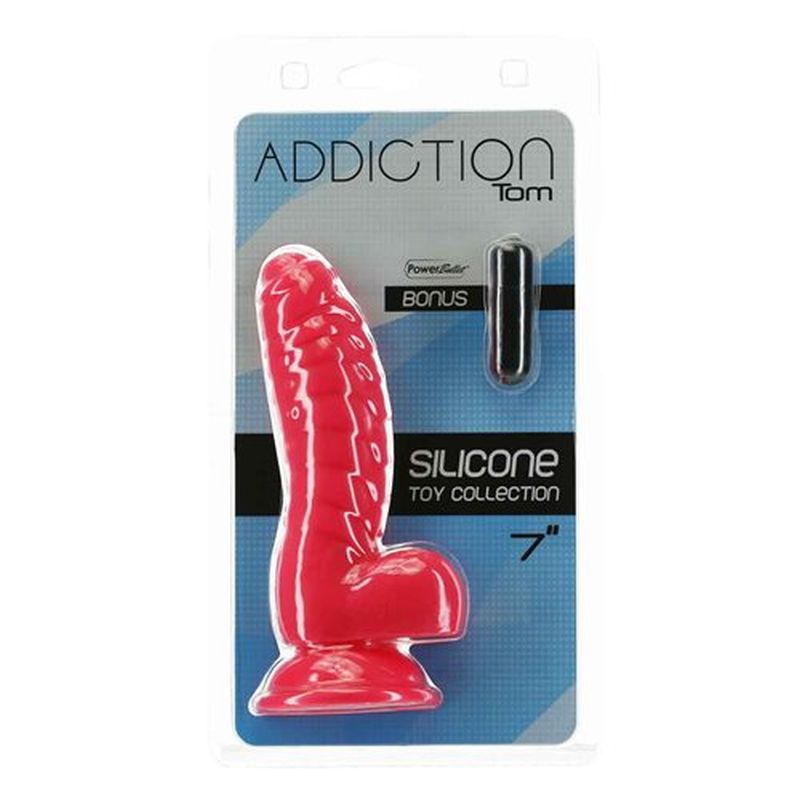 Addiction - Tom 7&quot; Dong with Bullet - Hot Pink
